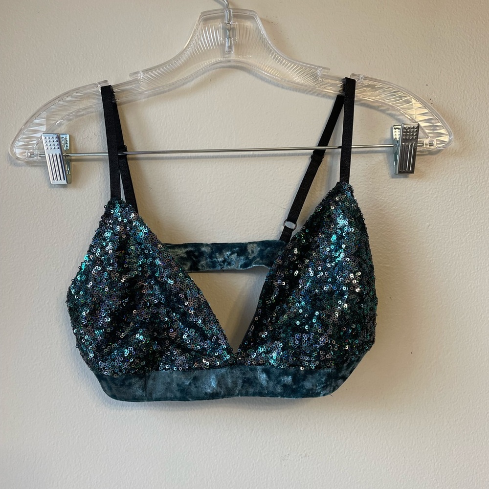 Dolls Kill sequin bra size small